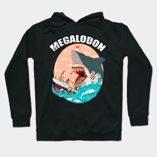 megalodon shark Hoodie